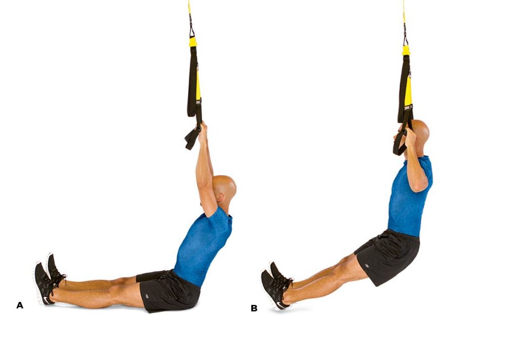 حرکت بارفیکس تی ار ایکس  TRX Pull Up