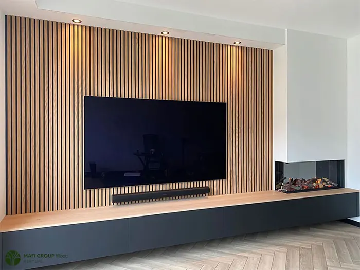 هزینه تی وی وال چوبی