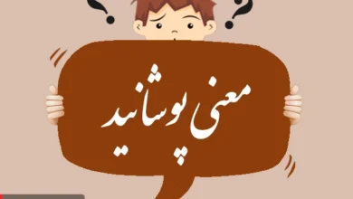 معنی کلمه پوشانید