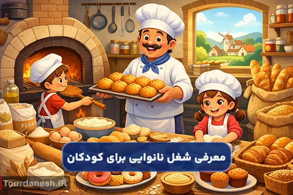 معرفی شغل نانوایی برای کودکان