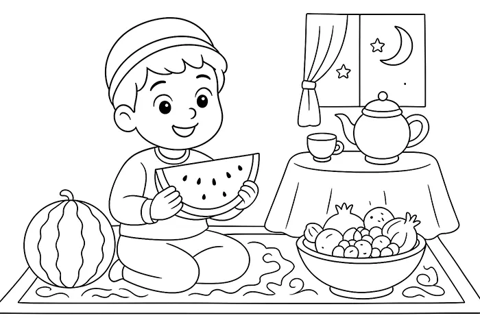 نقاشی برای شب یلدا