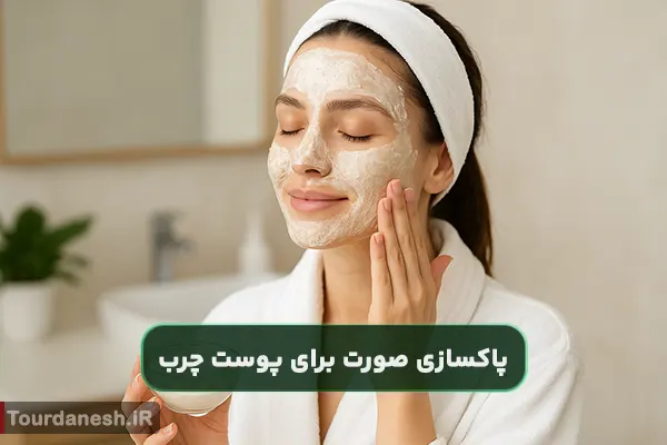 پاکسازی صورت در خانه برای پوست چرب