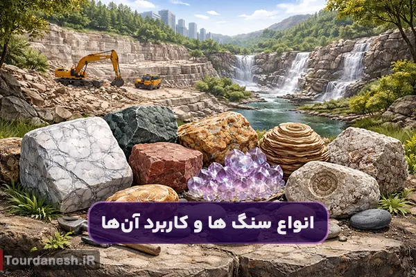 انواع سنگ ها؛ از شکل‌گیری تا کاربردهای امروزی