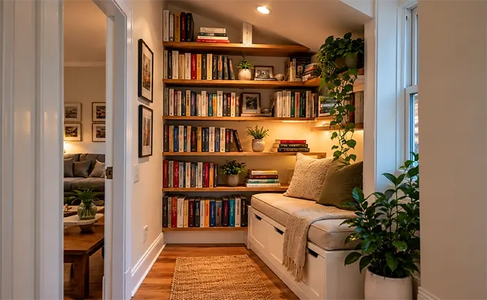 برای خانه کوچک چه کتابخانه‌ای کم‌جا و کاربردی است؟